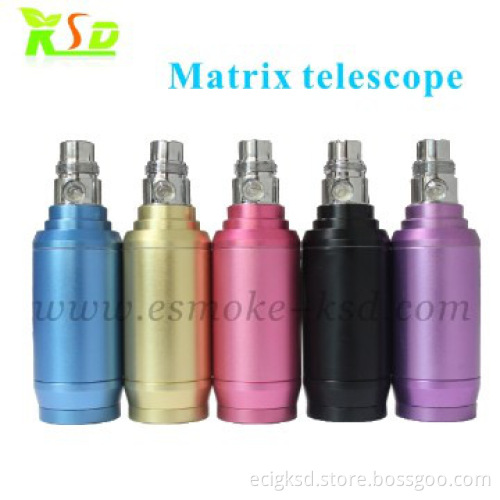 Ecig matrix telescope KSD design with various colors electronic smoke
